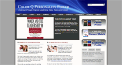Desktop Screenshot of colorqpersonalities.com